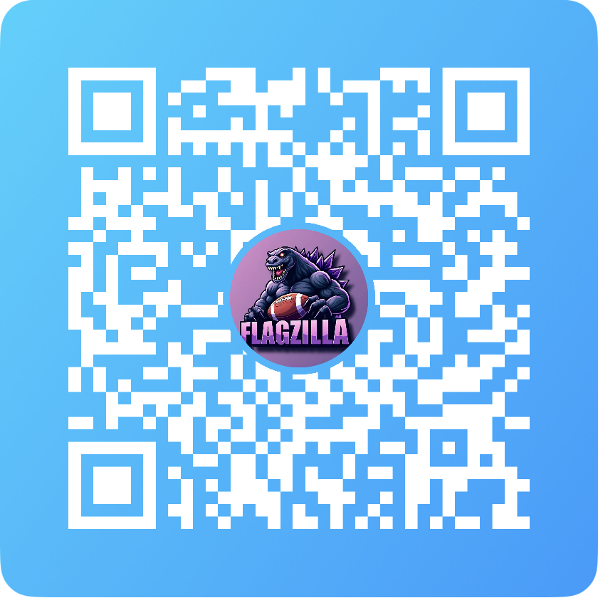 QR code to join the Flagzilla Players GroupMe chat